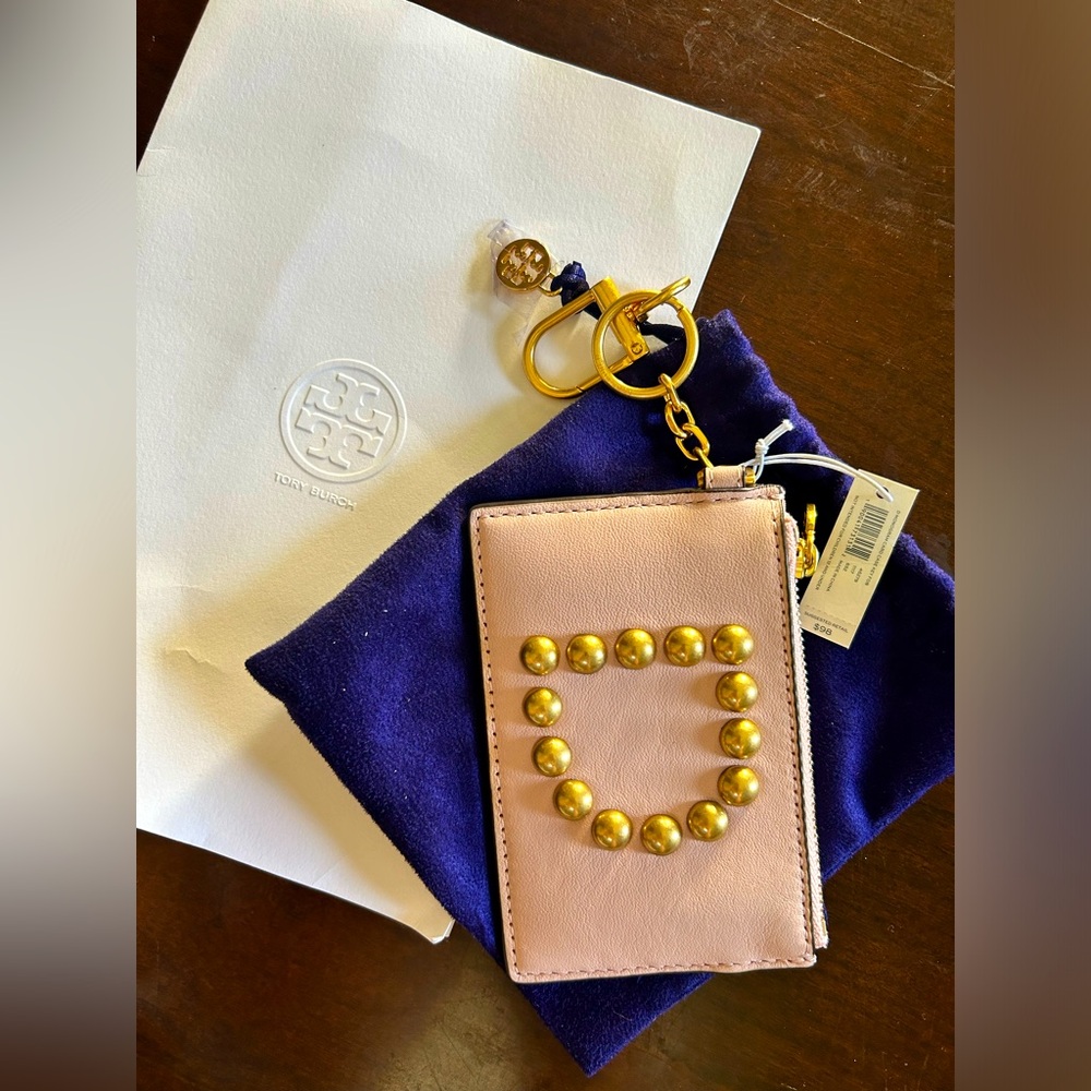 Tory Burch Pink Leather Card Case